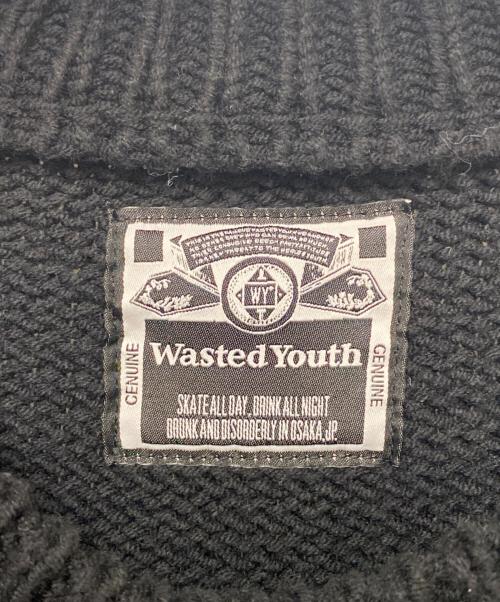 WASTED YOUTH（ウェイステッドユース）WASTED YOUTH (ウェイステッドユース) セーター ブラック サイズ:Lの古着・服飾アイテム