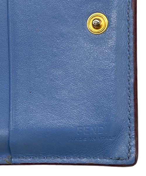 FENDI（フェンディ）FENDI (フェンディ) 2つ折り財布 ブルーの古着・服飾アイテム