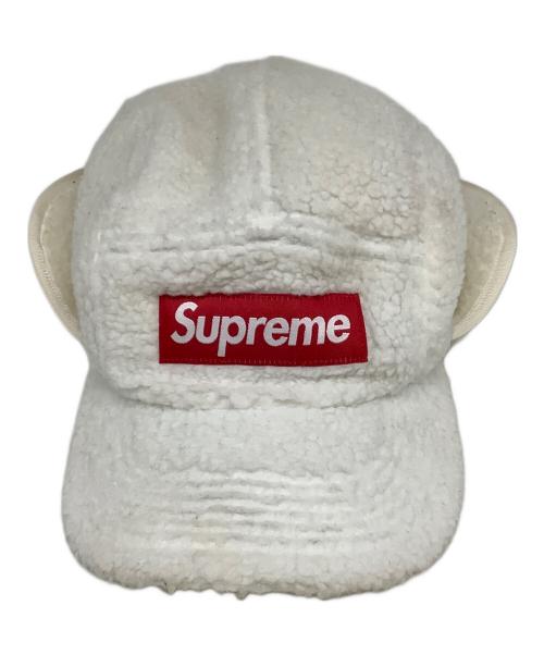 SUPREME（シュプリーム）SUPREME (シュプリーム) Deep Pile Earflap Camp Cap ホワイトの古着・服飾アイテム