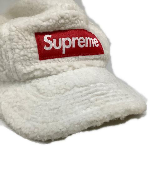 SUPREME（シュプリーム）SUPREME (シュプリーム) Deep Pile Earflap Camp Cap ホワイトの古着・服飾アイテム
