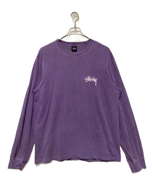 stussy（ステューシー）stussy (ステューシー) 長袖カットソー パープル サイズ:XLの古着・服飾アイテム