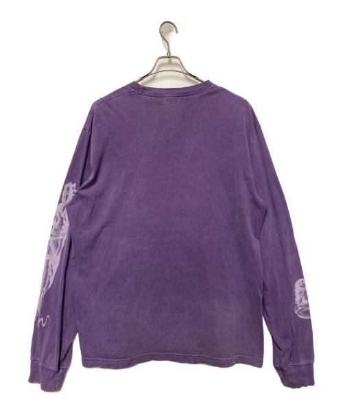 stussy（ステューシー）stussy (ステューシー) 長袖カットソー パープル サイズ:XLの古着・服飾アイテム