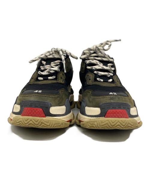 BALENCIAGA（バレンシアガ）BALENCIAGA (バレンシアガ) Triple S CLEAR SOLE ブラック×ホワイト サイズ:27.5の古着・服飾アイテム