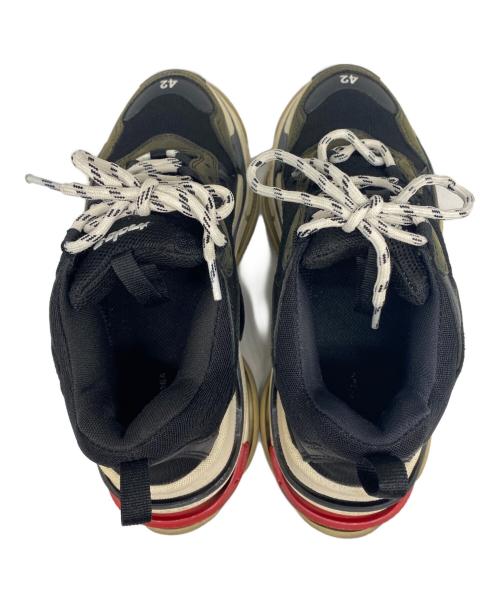 BALENCIAGA（バレンシアガ）BALENCIAGA (バレンシアガ) Triple S CLEAR SOLE ブラック×ホワイト サイズ:27.5の古着・服飾アイテム