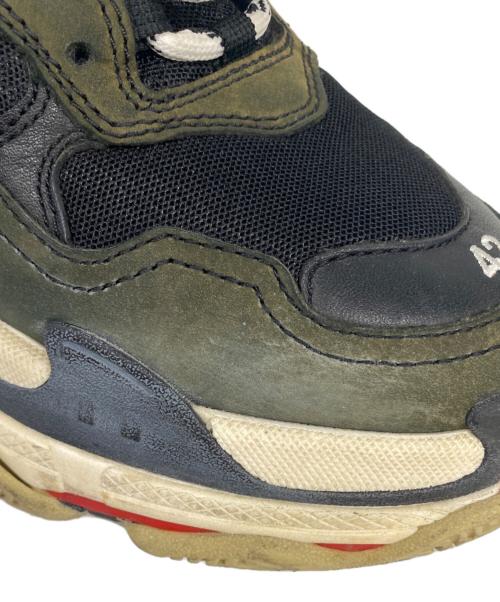 BALENCIAGA（バレンシアガ）BALENCIAGA (バレンシアガ) Triple S CLEAR SOLE ブラック×ホワイト サイズ:27.5の古着・服飾アイテム