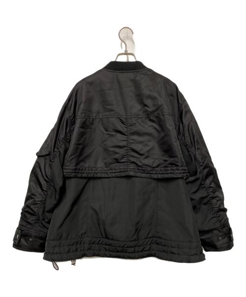 Risley（リズレー）Risley (リズレー) Risley　レイヤードブルゾン ブラック サイズ:Free 未使用品の古着・服飾アイテム