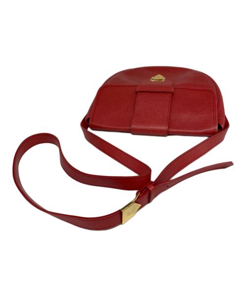 Yves Saint Laurent（イヴサンローラン）Yves Saint Laurent (イヴサンローラン) カサンドラフロップショルダーバッグ レッドの古着・服飾アイテム