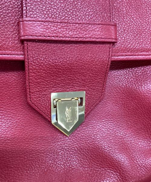 Yves Saint Laurent（イヴサンローラン）Yves Saint Laurent (イヴサンローラン) カサンドラフロップショルダーバッグ レッドの古着・服飾アイテム