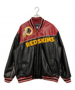 中古・古着通販】NFL (エヌエフエル) レザースタジャン ネイビー