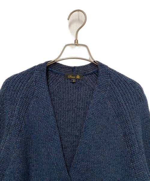 DRAWER（ドゥロワー）Drawer (ドゥロワー) 厚手カーディガン ネイビー サイズ:Lの古着・服飾アイテム