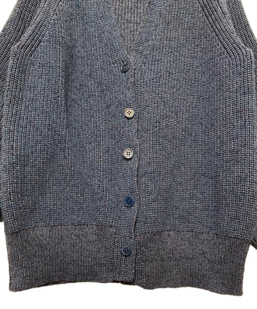 DRAWER（ドゥロワー）Drawer (ドゥロワー) 厚手カーディガン ネイビー サイズ:Lの古着・服飾アイテム