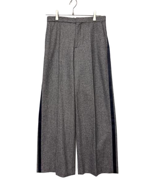 DRAWER（ドゥロワー）Drawer (ドゥロワー) Drawer　ラインパンツ グレー サイズ:SIZE Mの古着・服飾アイテム