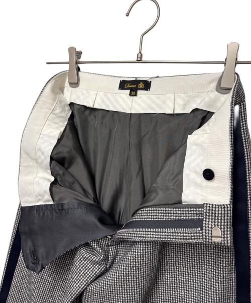 DRAWER（ドゥロワー）Drawer (ドゥロワー) Drawer　ラインパンツ グレー サイズ:SIZE Mの古着・服飾アイテム