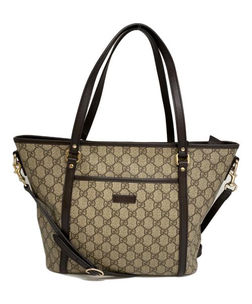 GUCCI（グッチ）GUCCI (グッチ) 2WAYバッグ ベージュの古着・服飾アイテム