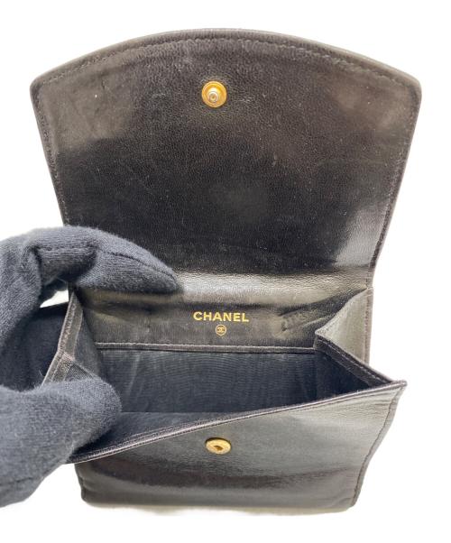 CHANEL（シャネル）CHANEL (シャネル) 2つ折り財布 ブラックの古着・服飾アイテム