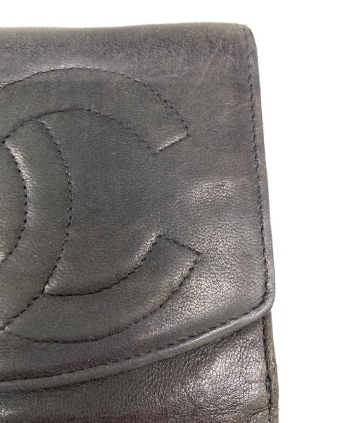 CHANEL（シャネル）CHANEL (シャネル) 2つ折り財布 ブラックの古着・服飾アイテム
