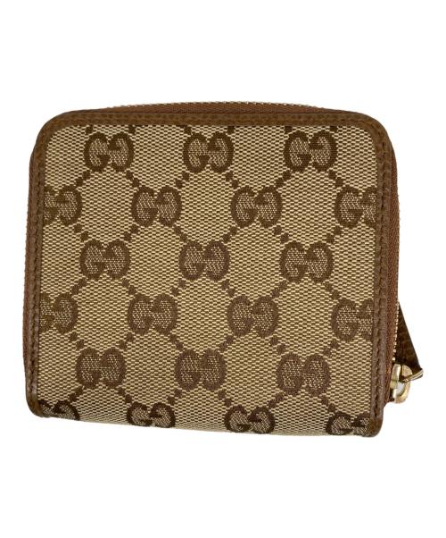 GUCCI（グッチ）GUCCI (グッチ) 2つ折り財布 ブラウンの古着・服飾アイテム