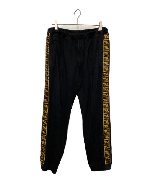 FENDI（フェンディ）FENDI (フェンディ) サイドズッカラインスウェットパン ブラック サイズ:52の古着・服飾アイテム