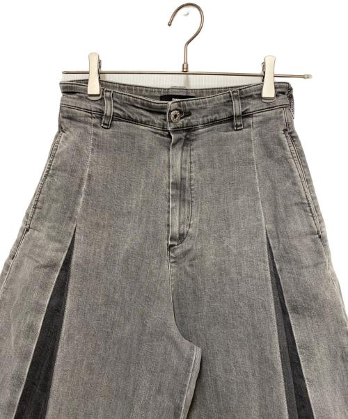 DIESEL（ディーゼル）DIESEL (ディーゼル) SUPER WIDE FLARE JEANS グレー サイズ:Mの古着・服飾アイテム
