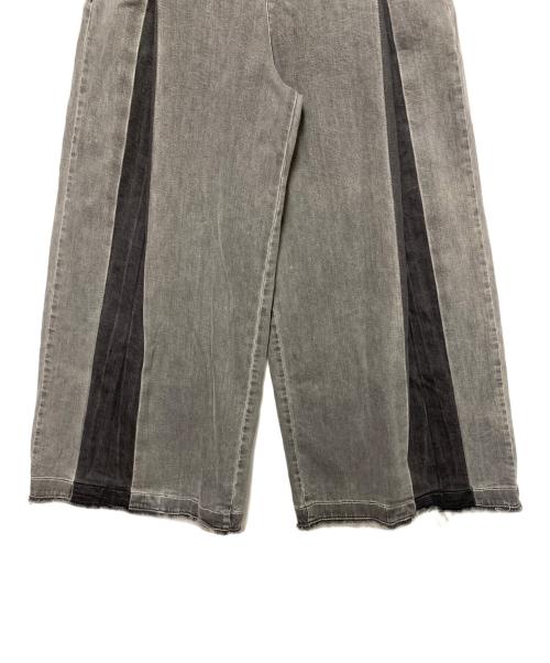 DIESEL（ディーゼル）DIESEL (ディーゼル) SUPER WIDE FLARE JEANS グレー サイズ:Mの古着・服飾アイテム