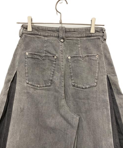 DIESEL（ディーゼル）DIESEL (ディーゼル) SUPER WIDE FLARE JEANS グレー サイズ:Mの古着・服飾アイテム