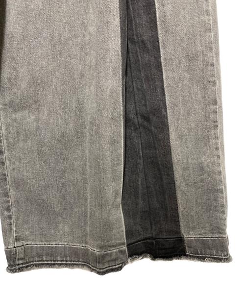 DIESEL（ディーゼル）DIESEL (ディーゼル) SUPER WIDE FLARE JEANS グレー サイズ:Mの古着・服飾アイテム