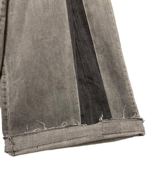 DIESEL（ディーゼル）DIESEL (ディーゼル) SUPER WIDE FLARE JEANS グレー サイズ:Mの古着・服飾アイテム