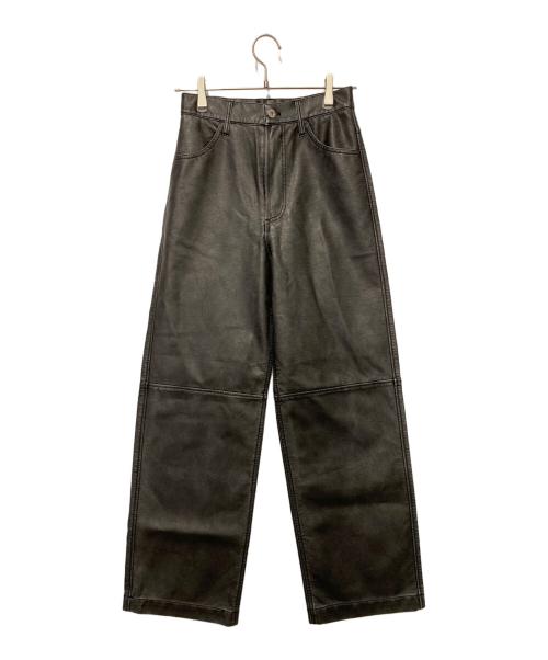 MAISON SPECIAL（メゾンスペシャル）MAISON SPECIAL (メゾンスペシャル) フェイクレザーパンツ ブラック サイズ:Mの古着・服飾アイテム