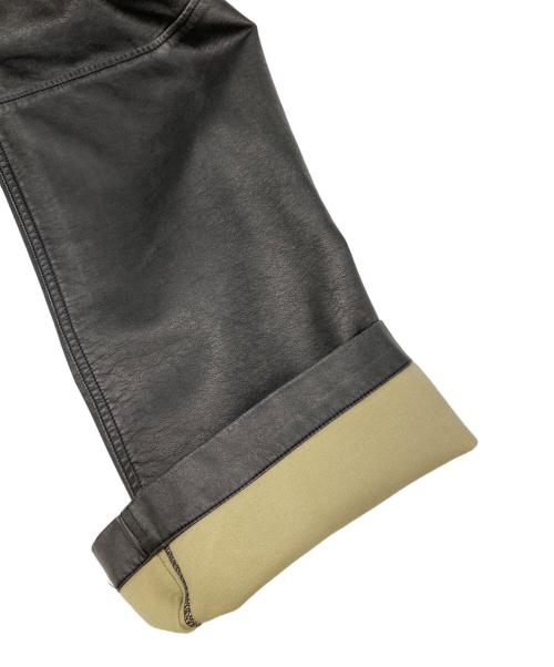 MAISON SPECIAL（メゾンスペシャル）MAISON SPECIAL (メゾンスペシャル) フェイクレザーパンツ ブラック サイズ:Mの古着・服飾アイテム