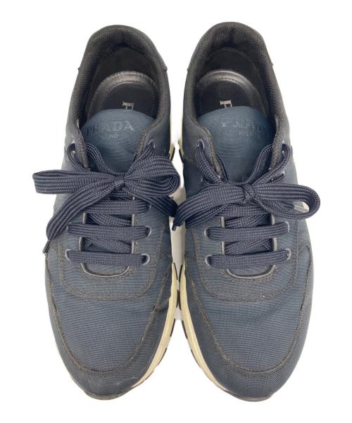 PRADA（プラダ）PRADA (プラダ) スニーカー ブラック サイズ:7の古着・服飾アイテム