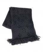 LOUIS VUITTONルイ ヴィトン）の古着「エシャルプ・ロゴマニアマフラー」｜ブラック