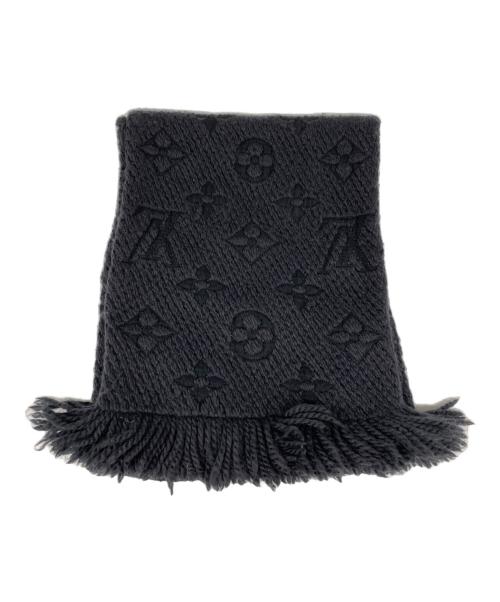 LOUIS VUITTON（ルイ ヴィトン）LOUIS VUITTON (ルイ ヴィトン) エシャルプ・ロゴマニアマフラー ブラックの古着・服飾アイテム
