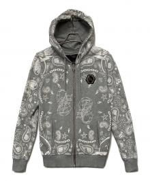 PHILIPP PLEIN HOMME（フィリップレインオム）の古着「ジップパーカー」｜グレー