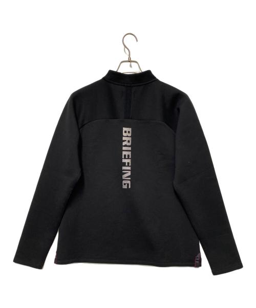 BRIEFING（ブリーフィング）BRIEFING (ブリーフィング) ハーフジップロングスリーブシャツ ブラック サイズ:Lの古着・服飾アイテム
