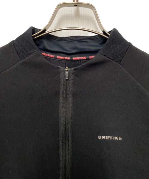 BRIEFING（ブリーフィング）BRIEFING (ブリーフィング) ハーフジップロングスリーブシャツ ブラック サイズ:Lの古着・服飾アイテム