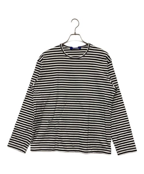 JUNYA WATANABE MAN（ジュンヤワタナベマン）JUNYA WATANABE MAN (ジュンヤワタナベマン) ボーダーカットソー ホワイト×ブラック サイズ:Lの古着・服飾アイテム