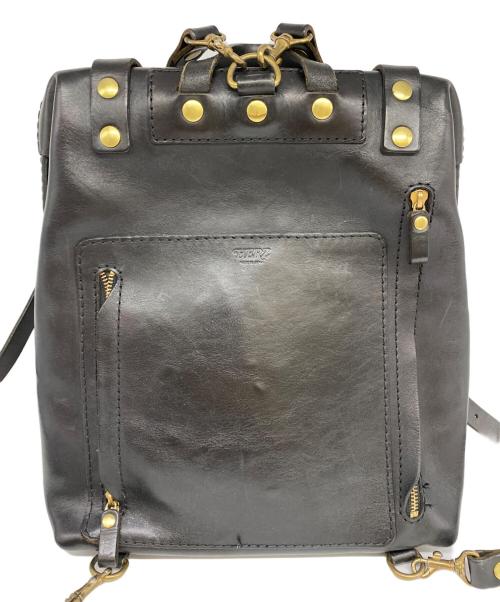 Herz（ヘルツ）Herz (ヘルツ) レザーバッグ ブラックの古着・服飾アイテム