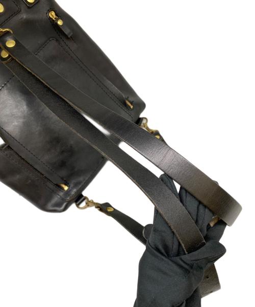 Herz（ヘルツ）Herz (ヘルツ) レザーバッグ ブラックの古着・服飾アイテム