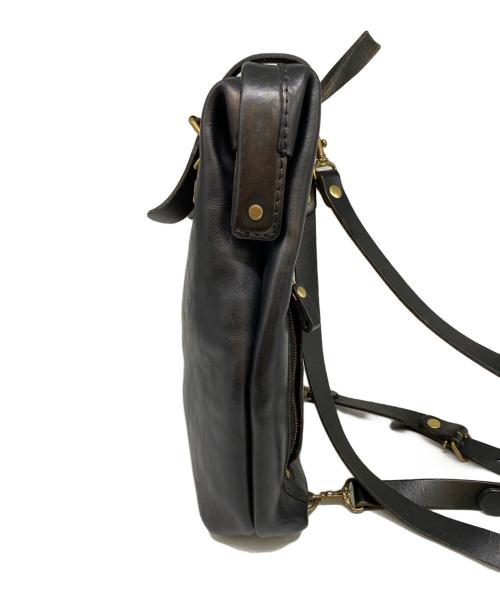 Herz（ヘルツ）Herz (ヘルツ) レザーバッグ ブラックの古着・服飾アイテム