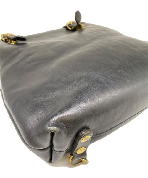 Herz（ヘルツ）Herz (ヘルツ) レザーバッグ ブラックの古着・服飾アイテム