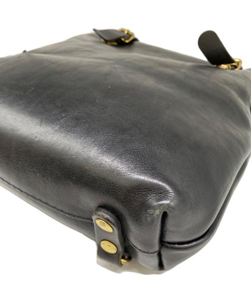 Herz（ヘルツ）Herz (ヘルツ) レザーバッグ ブラックの古着・服飾アイテム