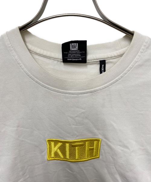 KITH（キス）KITH (キス) The Simpsons (ザ シンプソンズ) 半袖Tシャツ ホワイト×イエロー サイズ:XLの古着・服飾アイテム