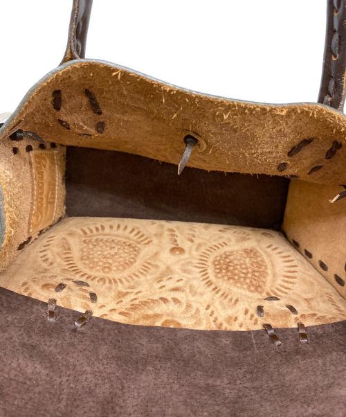 GRACE CONTINENTAL（（グレースコンチネンタル）GRACE CONTINENTAL (（グレースコンチネンタル) ハンドバッグ グリーン×ホワイトの古着・服飾アイテム