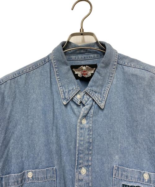 HARLEY-DAVIDSON（ハーレーダビッドソン）HARLEY-DAVIDSON (ハーレーダビッドソン) デニムシャツ インディゴ サイズ:XLの古着・服飾アイテム
