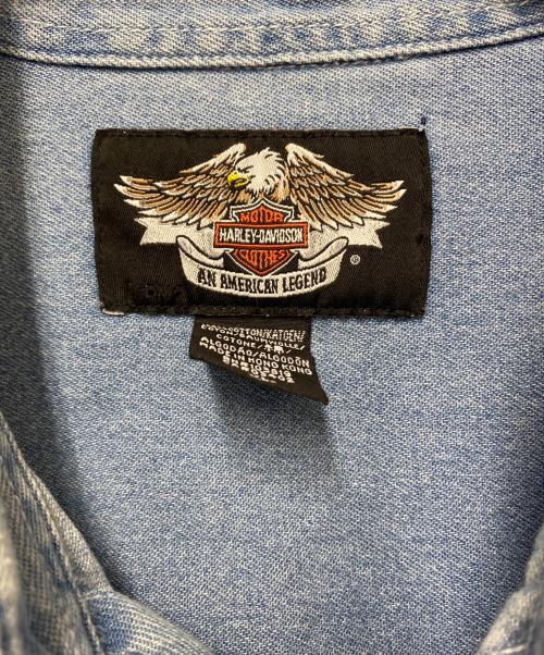 HARLEY-DAVIDSON（ハーレーダビッドソン）HARLEY-DAVIDSON (ハーレーダビッドソン) デニムシャツ インディゴ サイズ:XLの古着・服飾アイテム
