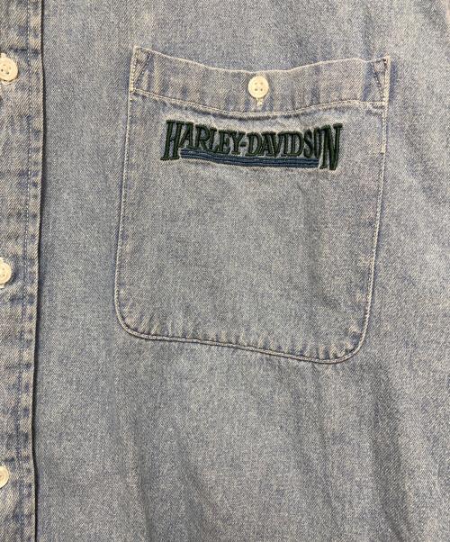 HARLEY-DAVIDSON（ハーレーダビッドソン）HARLEY-DAVIDSON (ハーレーダビッドソン) デニムシャツ インディゴ サイズ:XLの古着・服飾アイテム