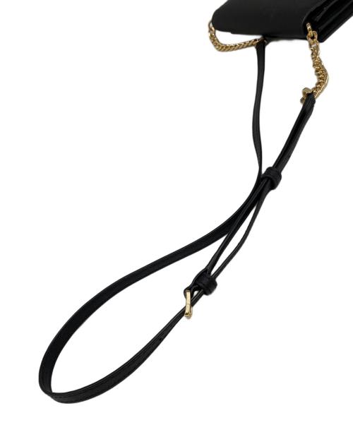 MICHAEL KORS（マイケル・コース）MICHAEL KORS (マイケル・コース) ショルダーウォレット ブラックの古着・服飾アイテム