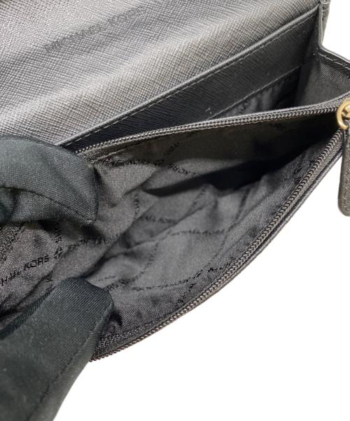 MICHAEL KORS（マイケル・コース）MICHAEL KORS (マイケル・コース) ショルダーウォレット ブラックの古着・服飾アイテム