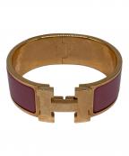 HERMESエルメス）の古着「クリッククラック H」｜ゴールド×ピンク