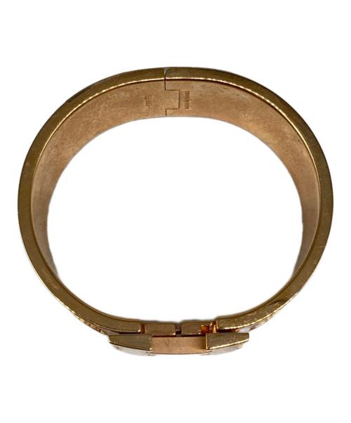 HERMES（エルメス）HERMES (エルメス) クリッククラック H ゴールド×ピンクの古着・服飾アイテム